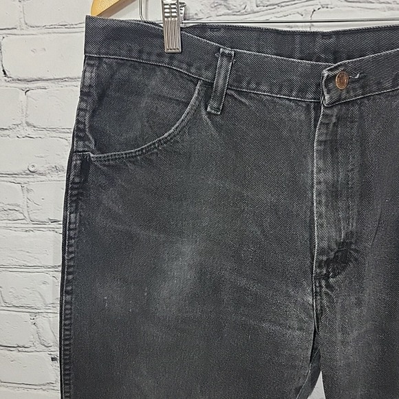 Vintage Rustler Western Jeans Mens 38X29 Black 100% Cotton - Picture 4 of 13